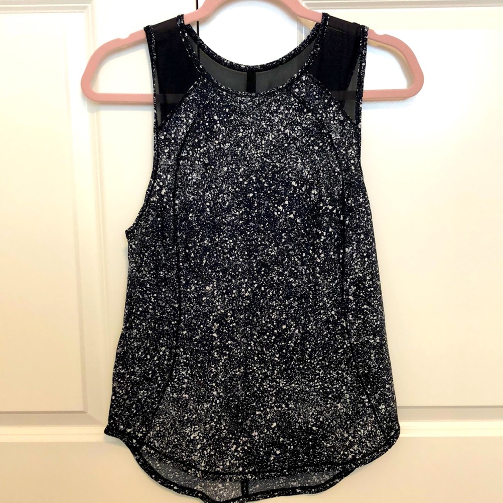 EUC lululemon Sculpt Tank Size 6 Splatter